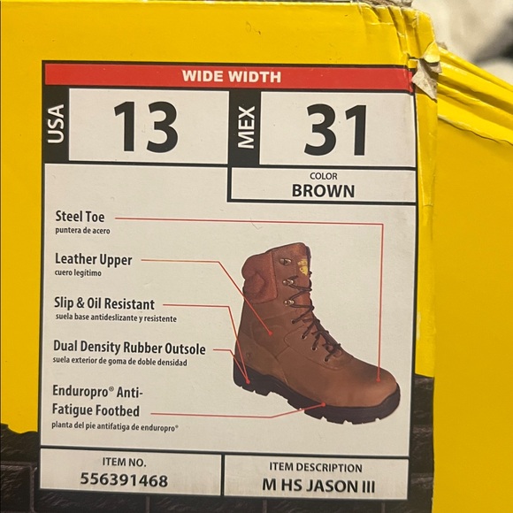 New German Survivors Jason III Mens Leather Boots 13 NWB